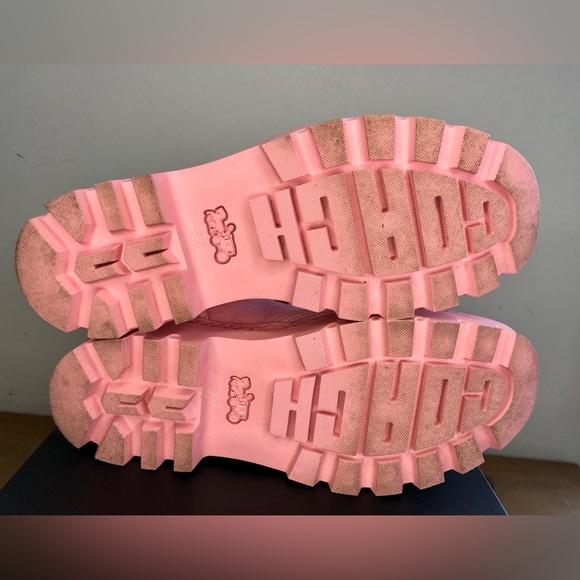 Coach Trooper Canvas Mid Top Boot in Crystal Pink Size 6.5 - Picture 8 of 11